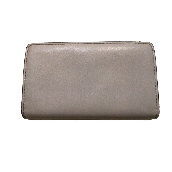 Michael Kors Wallet Gray Soft Leather Snap Zipper ID Window EUC 920A - Picture 2 of 5